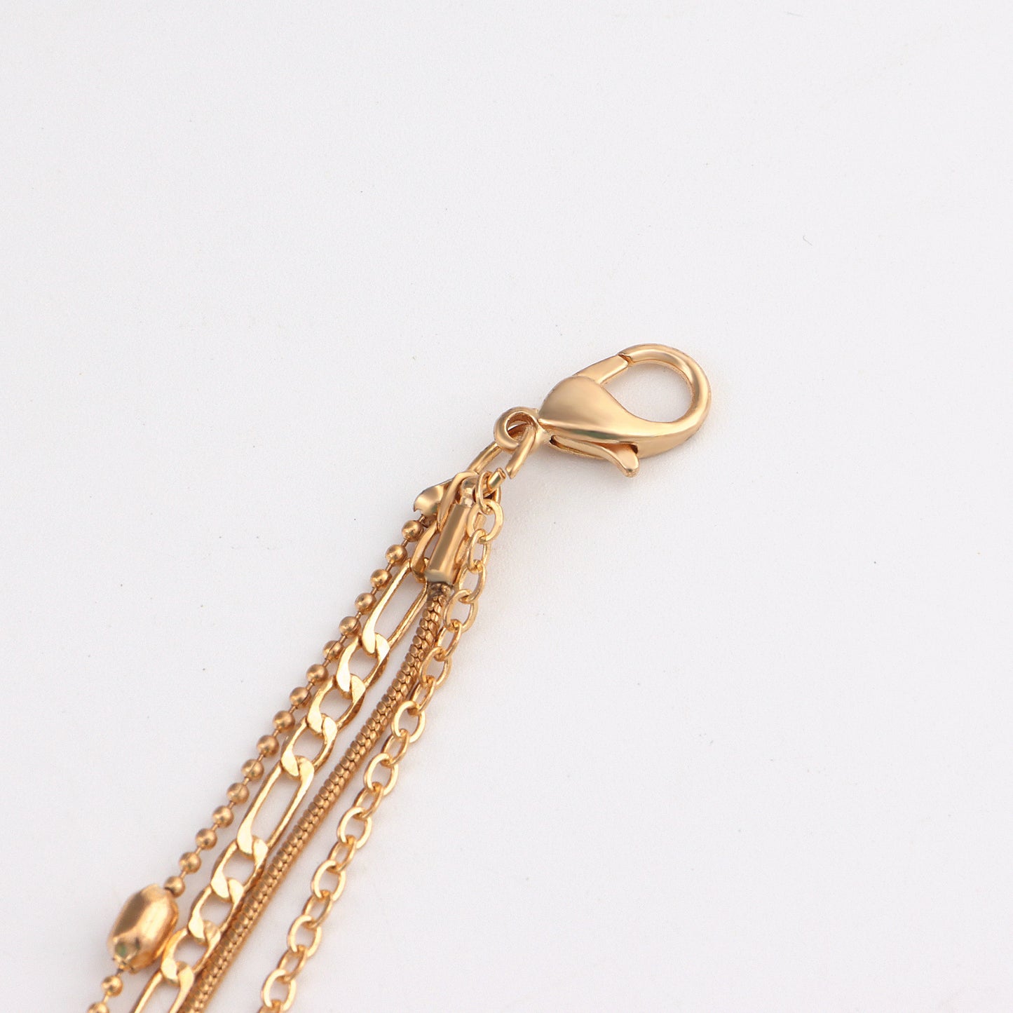 Layered Pendant Necklace - Chic Multi-Layer Style, Shiny Finish for Parties